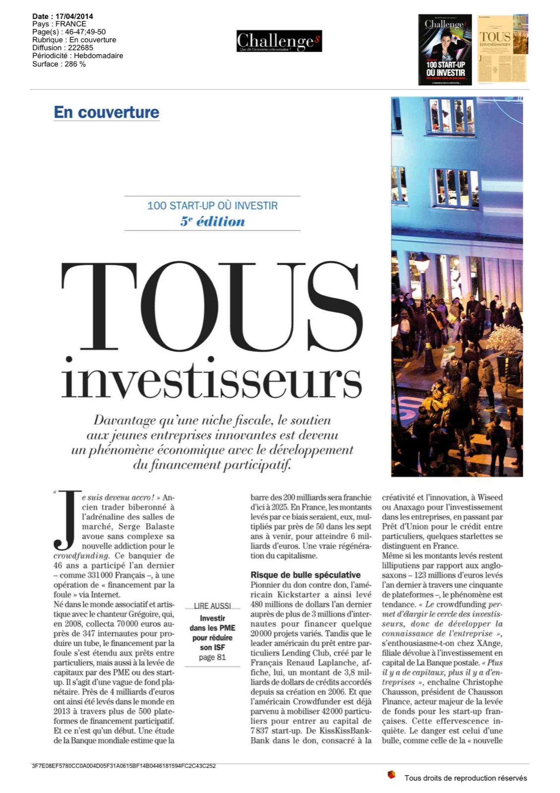 Challenges - Tous investisseurs
